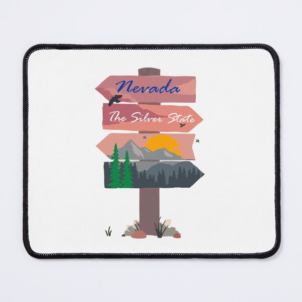 Item preview, Colourful Nevada state signpost. The Silver State. designed and sold by janesg.