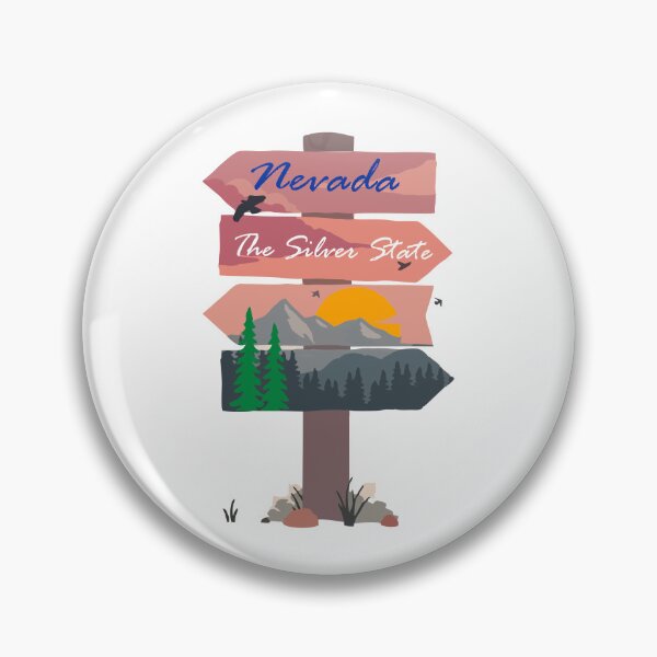 Item preview, Colourful Nevada state signpost. The Silver State. designed and sold by janesg.