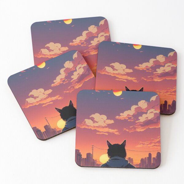 Item preview, Sunset With Cat designed and sold by Aaron Ochs.