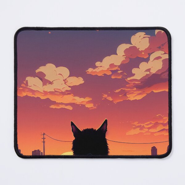 Item preview, Sunset With Cat designed and sold by Aaron Ochs.