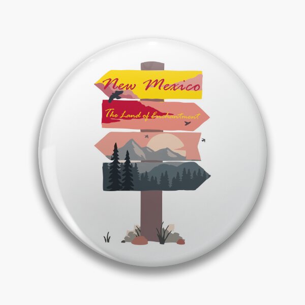 Item preview, Colourful New Mexico State signpost. The Land Of Enchantment designed and sold by janesg.