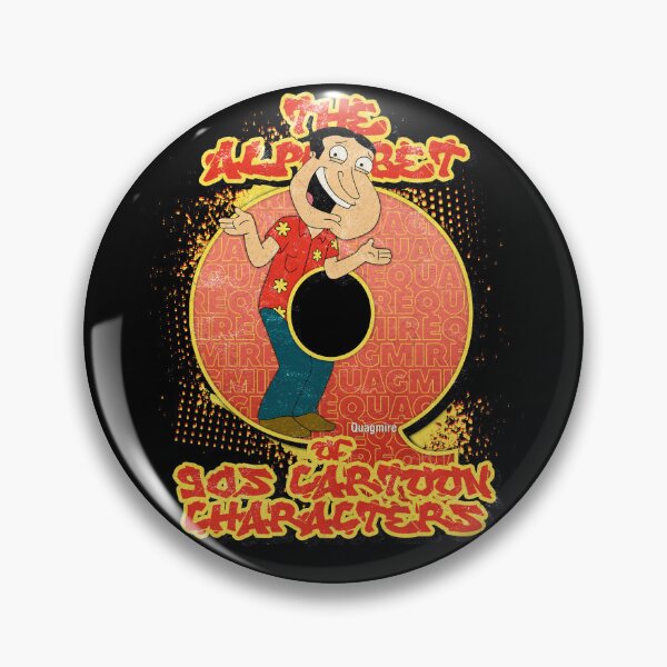 Item preview, The Alphabet of 90s Cartoon Characters Letter Q is for Quagmire designed and sold by More-dan-Prints.