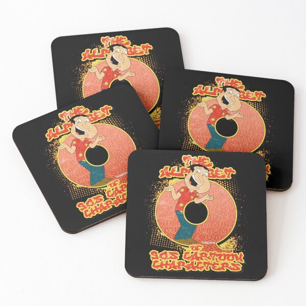 Item preview, The Alphabet of 90s Cartoon Characters Letter Q is for Quagmire designed and sold by More-dan-Prints.