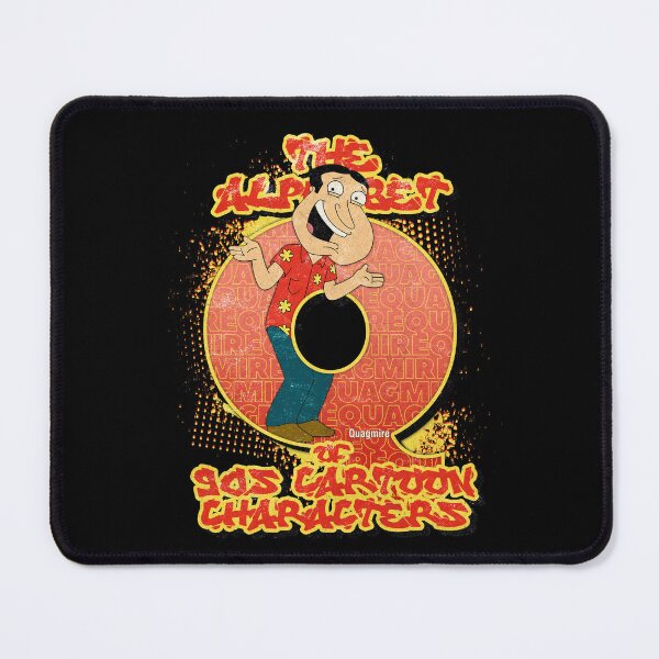 Item preview, The Alphabet of 90s Cartoon Characters Letter Q is for Quagmire designed and sold by More-dan-Prints.