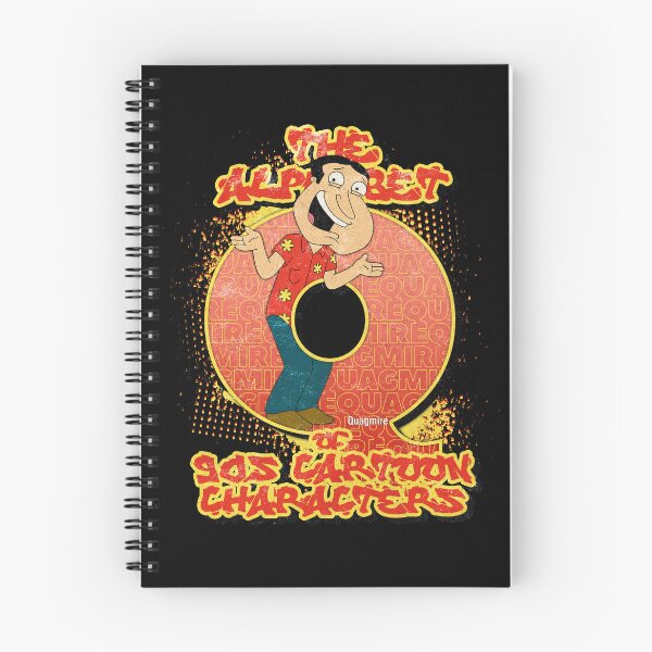 Item preview, The Alphabet of 90s Cartoon Characters Letter Q is for Quagmire designed and sold by More-dan-Prints.