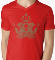 Barista Crest (darkt tees and hoodies) Men's V-Neck T-Shirt