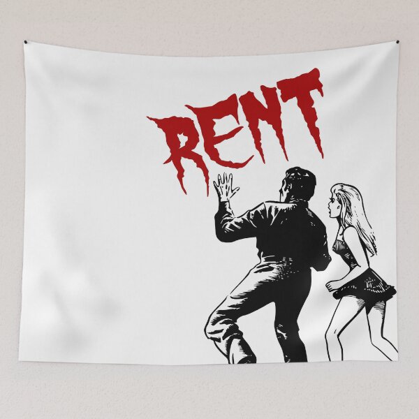 Item preview, 'Rent' Modern Horror Story - Retro Design for T-shirts, mugs, phone cases and other accessories designed and sold by Ridiculam Toga.