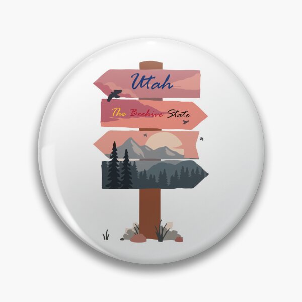 Item preview, Colourful Utah state signpost. The Beehive State. designed and sold by janesg.