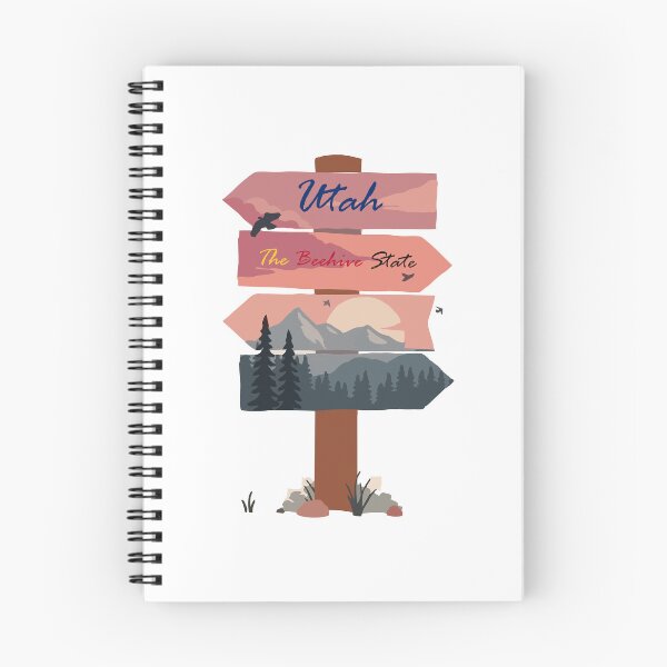 Item preview, Colourful Utah state signpost. The Beehive State. designed and sold by janesg.