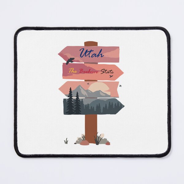 Item preview, Colourful Utah state signpost. The Beehive State. designed and sold by janesg.