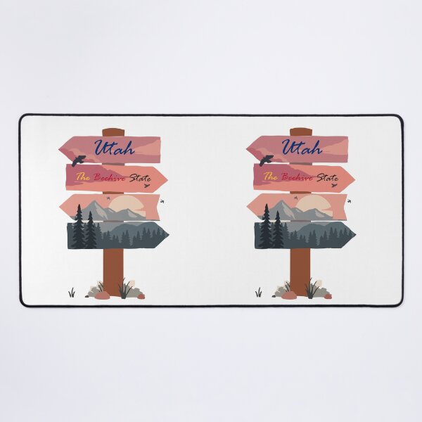 Item preview, Colourful Utah state signpost. The Beehive State. designed and sold by janesg.