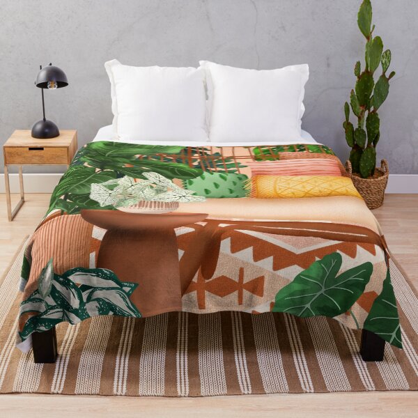 Item preview, Cute bohemian interior with plants designed and sold by Ana Moguš.