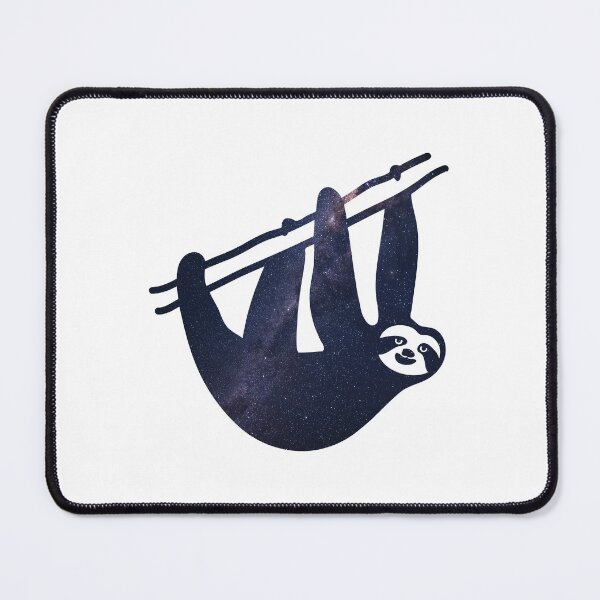 Item preview, Glowing Milky Way On Dark Sky Sloth | Cute Sloth designed and sold by BopleDesigns.