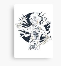 Gas mask Scissors Canvas Print