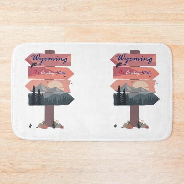 Item preview, Colourful Utah state signpost. The Cowboy State. designed and sold by janesg.