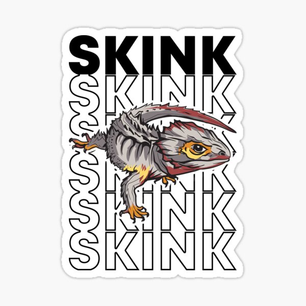 Item preview, Red Eyed Crocodile Skink 80's Reptile designed and sold by JRRTs.
