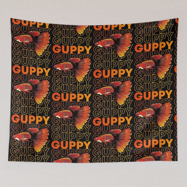 Item preview, Guppy Fish 80's Tropical Fish Keeper designed and sold by JRRTs.