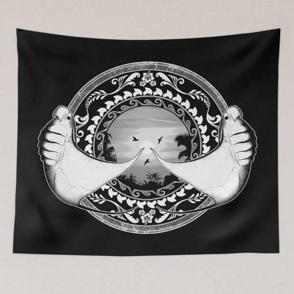 Item preview, Manta Ray Polynesian style designed and sold by NicGrayGraphic.