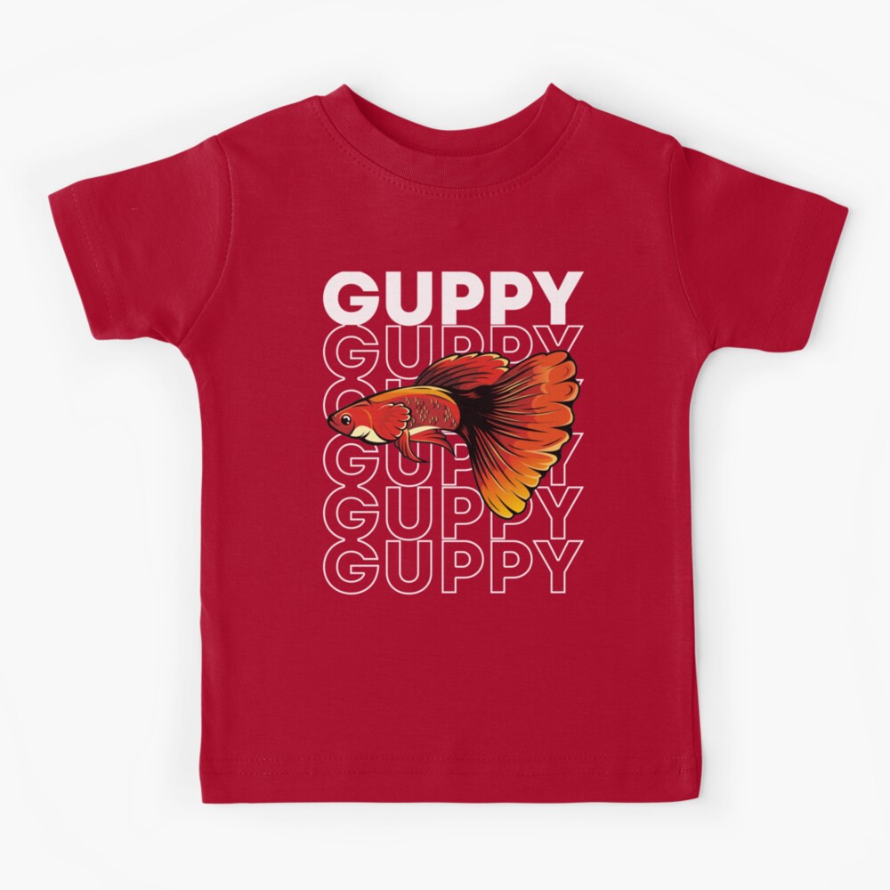 Guppy Fish 80's Tropical Fish Keeper Kids T-Shirt for Sale by JRRTs