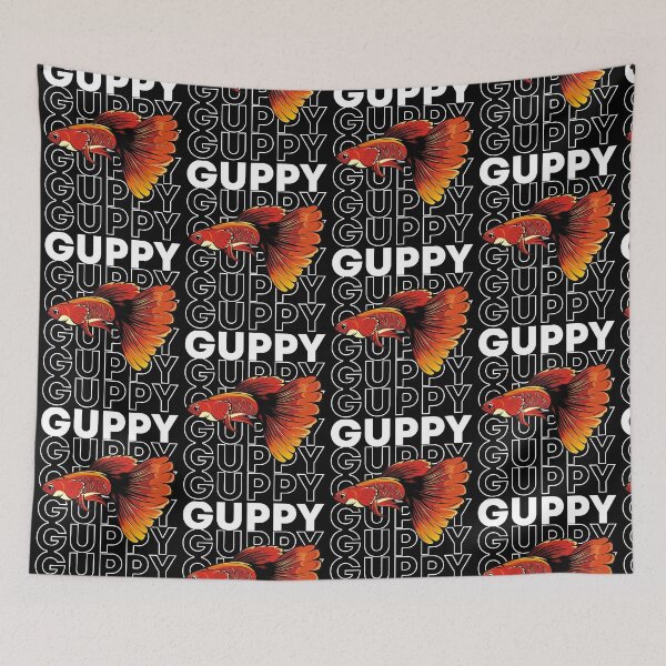 Item preview, Guppy Fish 80's Tropical Fish Keeper designed and sold by JRRTs.