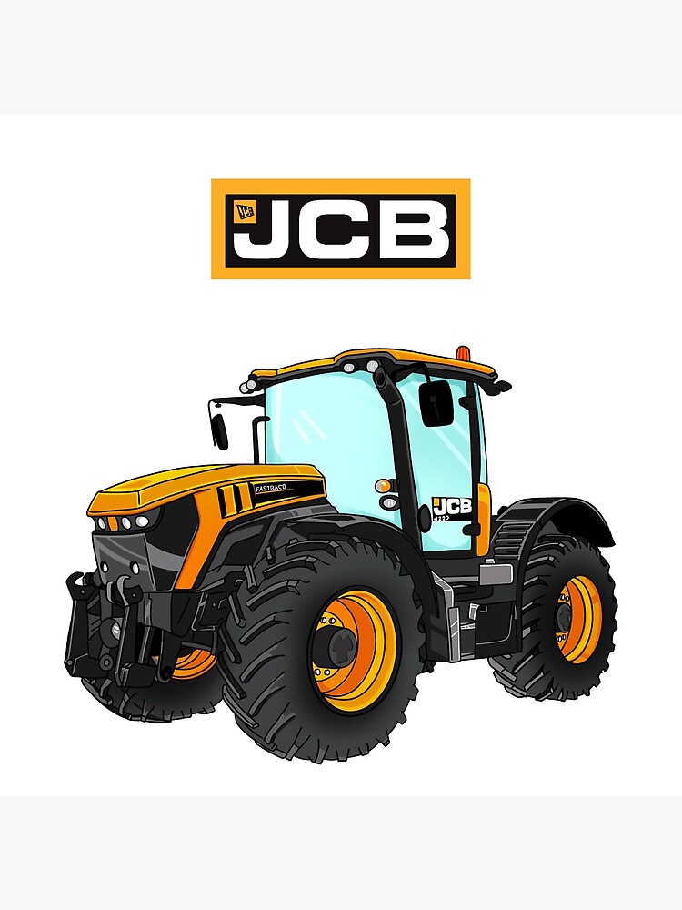 "JCB Tractor Yellow Tractor" Poster for Sale by Neebotha Redbubble