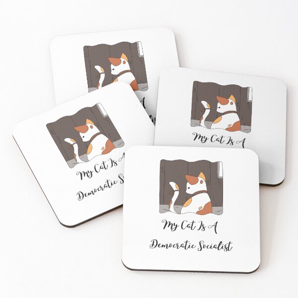 Item preview, My Cat Is A Democratic Socialist Classic T-Shirt designed and sold by imad-bentahar.