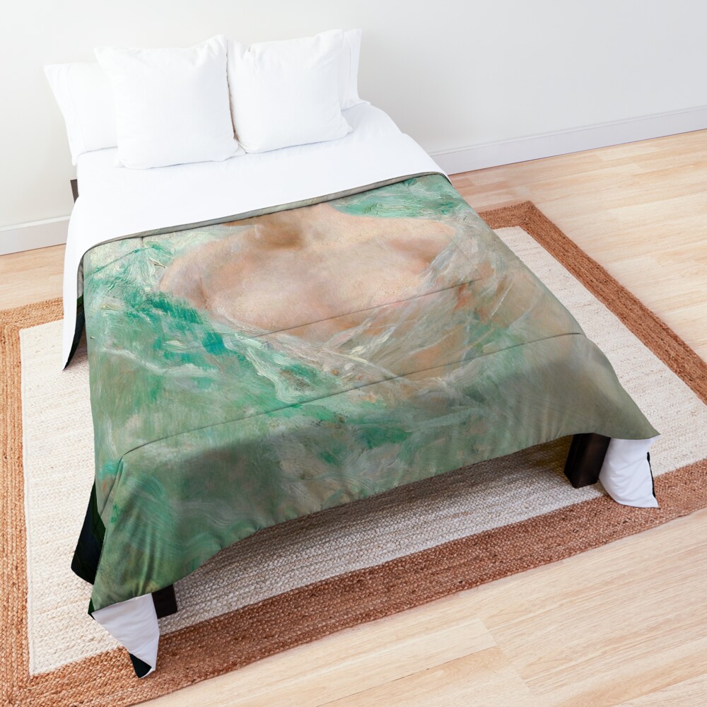 The Model by Daniel Hernández Remastered Xzendor7 Classical Art Old Masters Reproductions Comforter