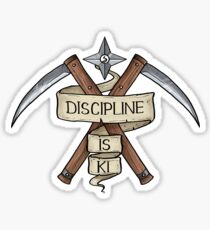 D & D - Mönch - Disziplin ist Ki Sticker