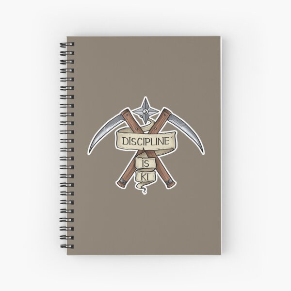 Monk - Discipline Is Ki Spiral Notebook