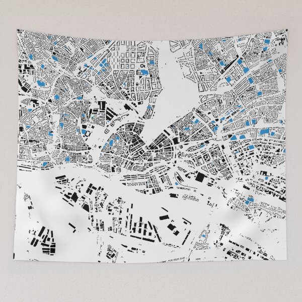 Item preview, Map of Hamburg with its schools in colour designed and sold by jean-nicolas.