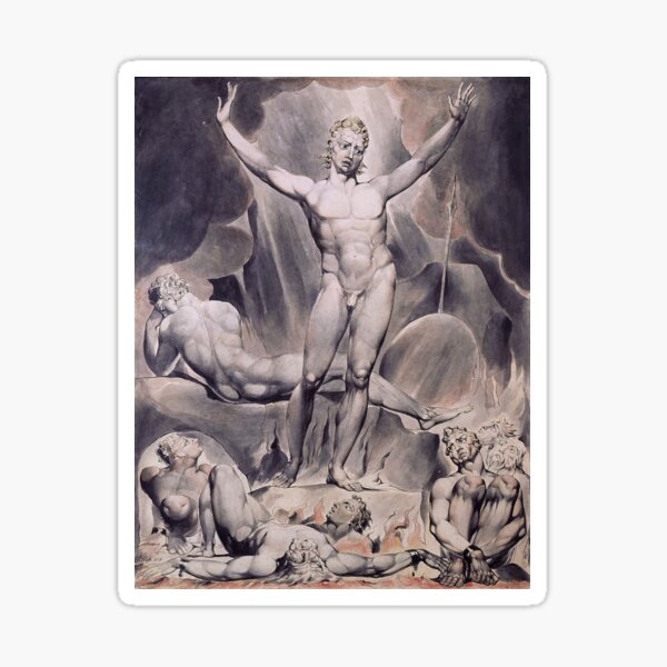 Item preview, William Blake - Satan arousing the rebel angels, 1808 designed and sold by MurellosArt.