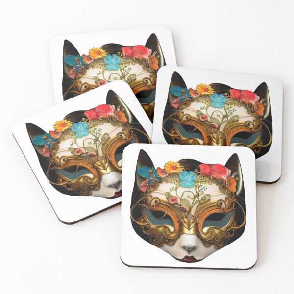 Item preview, Carnival cat mask designed and sold by GorinART.