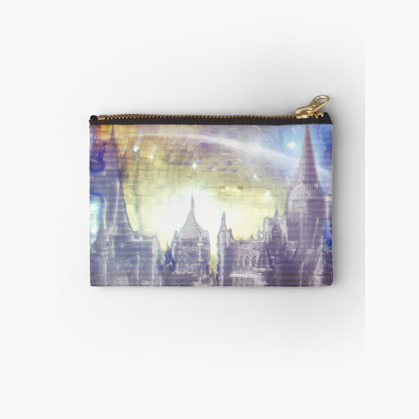 Item preview, Fantasy Landscape - Medieval town glitch art designed and sold by DigitalCleo.