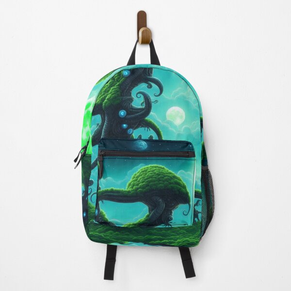 Item preview, Alien planet landscape with tentacled trees and beasties designed and sold by BrachiaST.