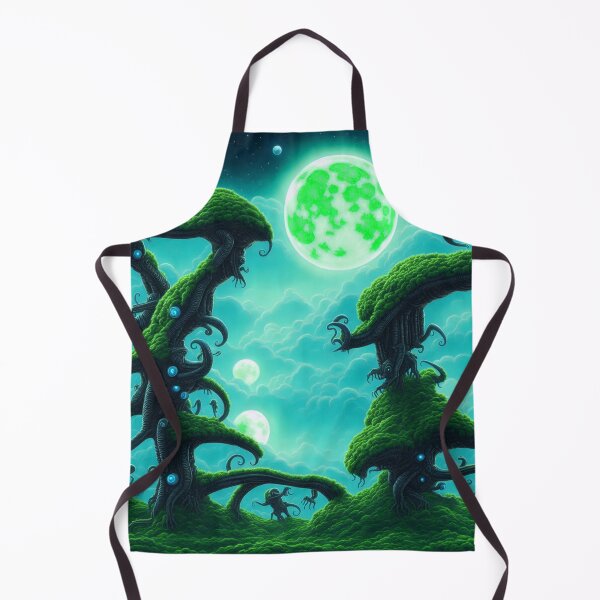 Item preview, Alien planet landscape with tentacled trees and beasties designed and sold by BrachiaST.