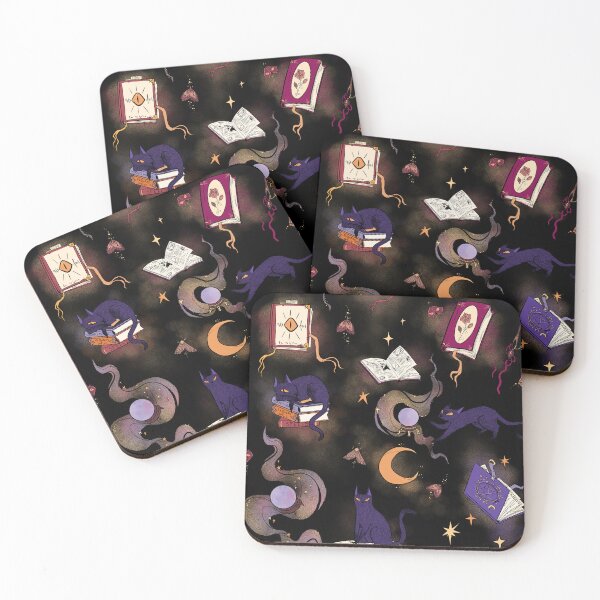 Item preview, Cats and Books in black designed and sold by nataszakura.
