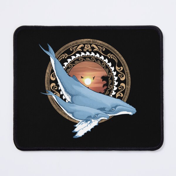Item preview, Humpback Whales Polynesian Style designed and sold by NicGrayGraphic.