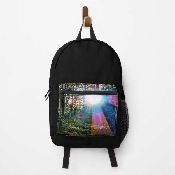 Item preview, Evening sunbeams through autumn trees designed and sold by Grey Robinson.