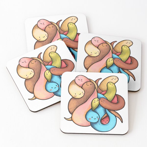 Item preview, Happy Squishy Colourful Wormies designed and sold by Alex Goubar.