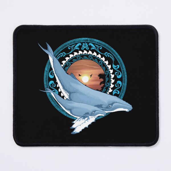 Item preview, Humpback Whales Polynesian Style designed and sold by NicGrayGraphic.