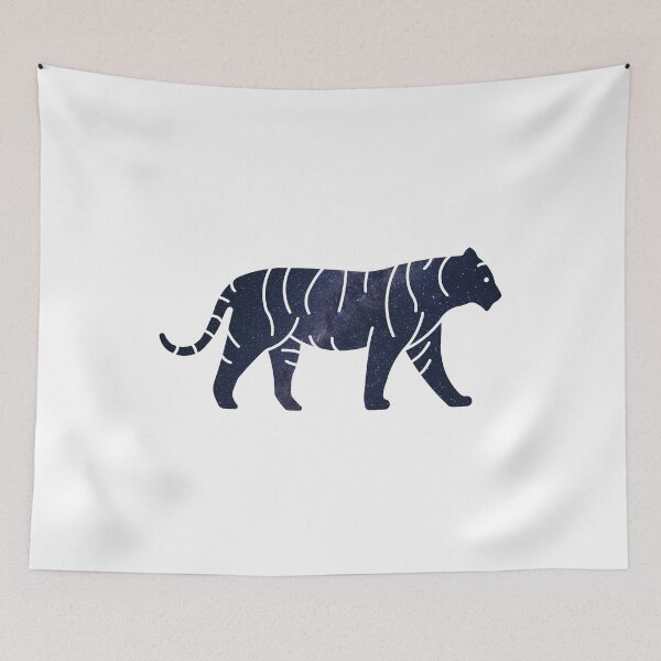 Item preview, Glowing Milky Way On Dark Sky Tiger | Colorful Tiger designed and sold by BopleDesigns.