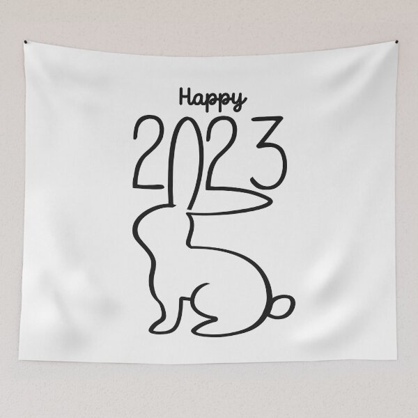 Item preview, Happy 2023 Rabbit Ears designed and sold by trendingatees.