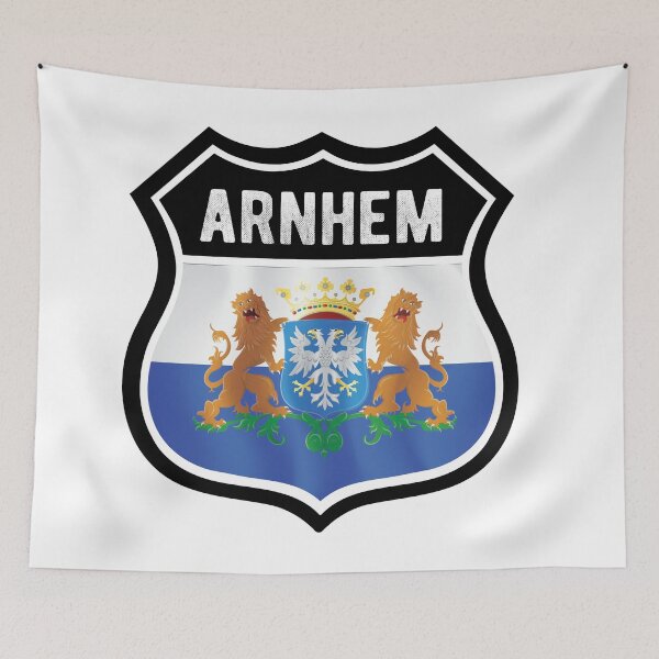 Item preview, Arnhem Netherlands Coat Of Arms Shield Flag designed and sold by RahallusNtx.