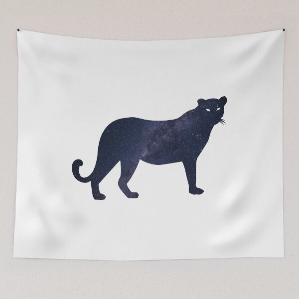 Item preview, Glowing Milky Way On Dark Sky Snow Leopard | Colorful Leopard designed and sold by BopleDesigns.