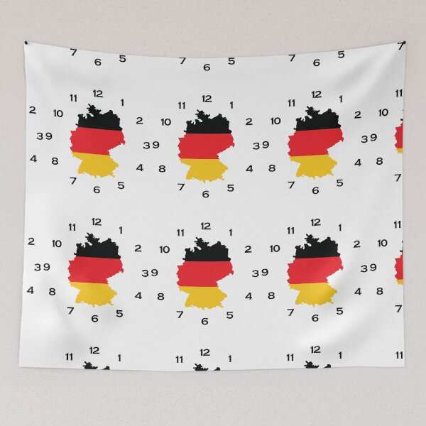 Item preview, germany flag map on a clock designed and sold by Tienda-Vane.