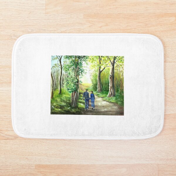 Item preview, A walk in the woods, oil painting designed and sold by OilPaintsHatts.