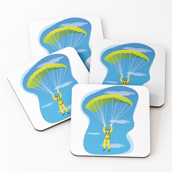 Item preview, Illustration represents a person, jumping from parachute. Ideal for materials on radical and institutional sports designed and sold by LucianoCosmo.