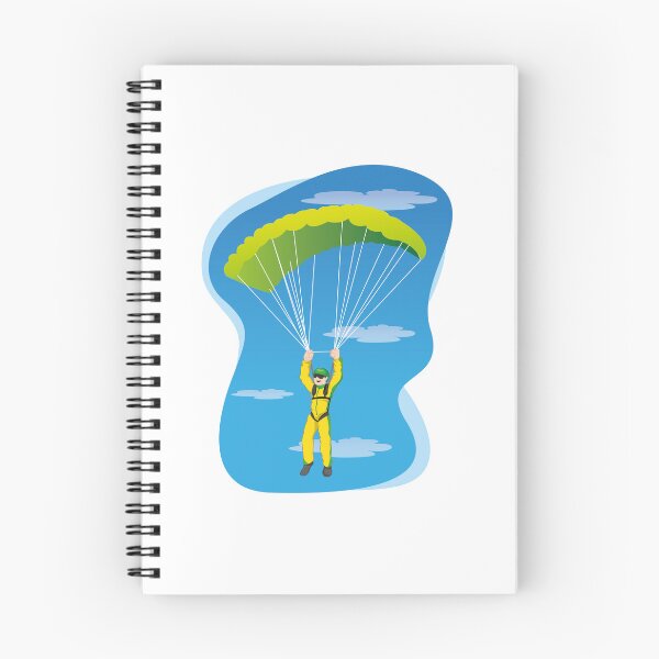 Item preview, Illustration represents a person, jumping from parachute. Ideal for materials on radical and institutional sports designed and sold by LucianoCosmo.