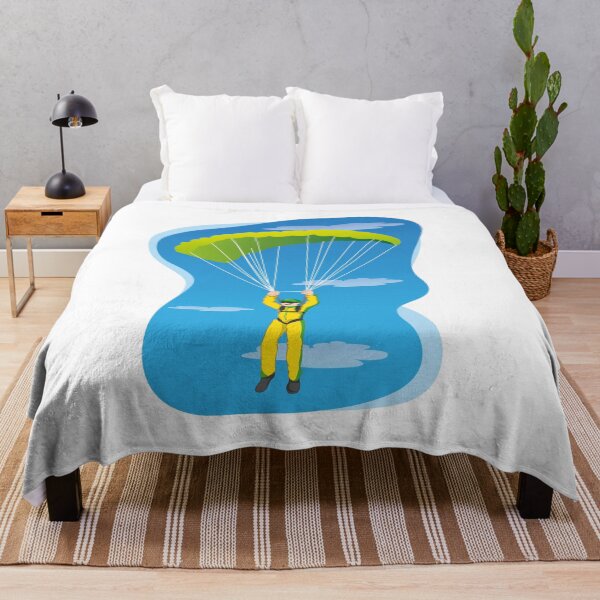 Item preview, Illustration represents a person, jumping from parachute. Ideal for materials on radical and institutional sports designed and sold by LucianoCosmo.