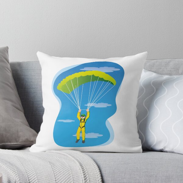 Item preview, Illustration represents a person, jumping from parachute. Ideal for materials on radical and institutional sports designed and sold by LucianoCosmo.